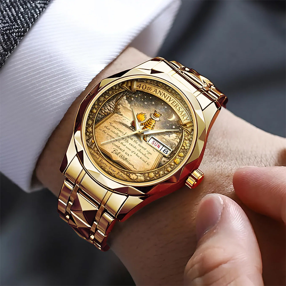 Calvin & Hobbes 40th Anniversary Alloy Luxury Quartz Watch - TANTN20179
