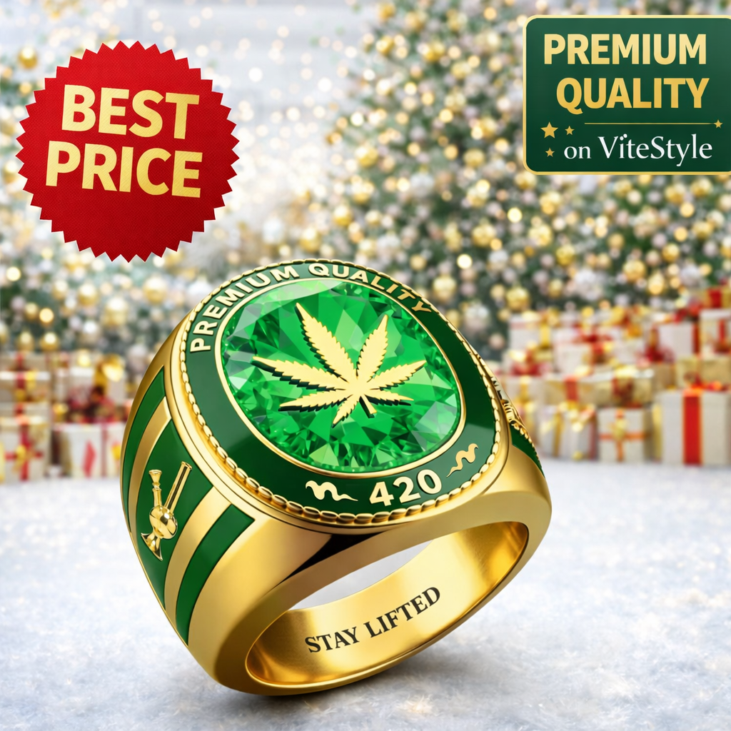 Cannabis Leaf Ring