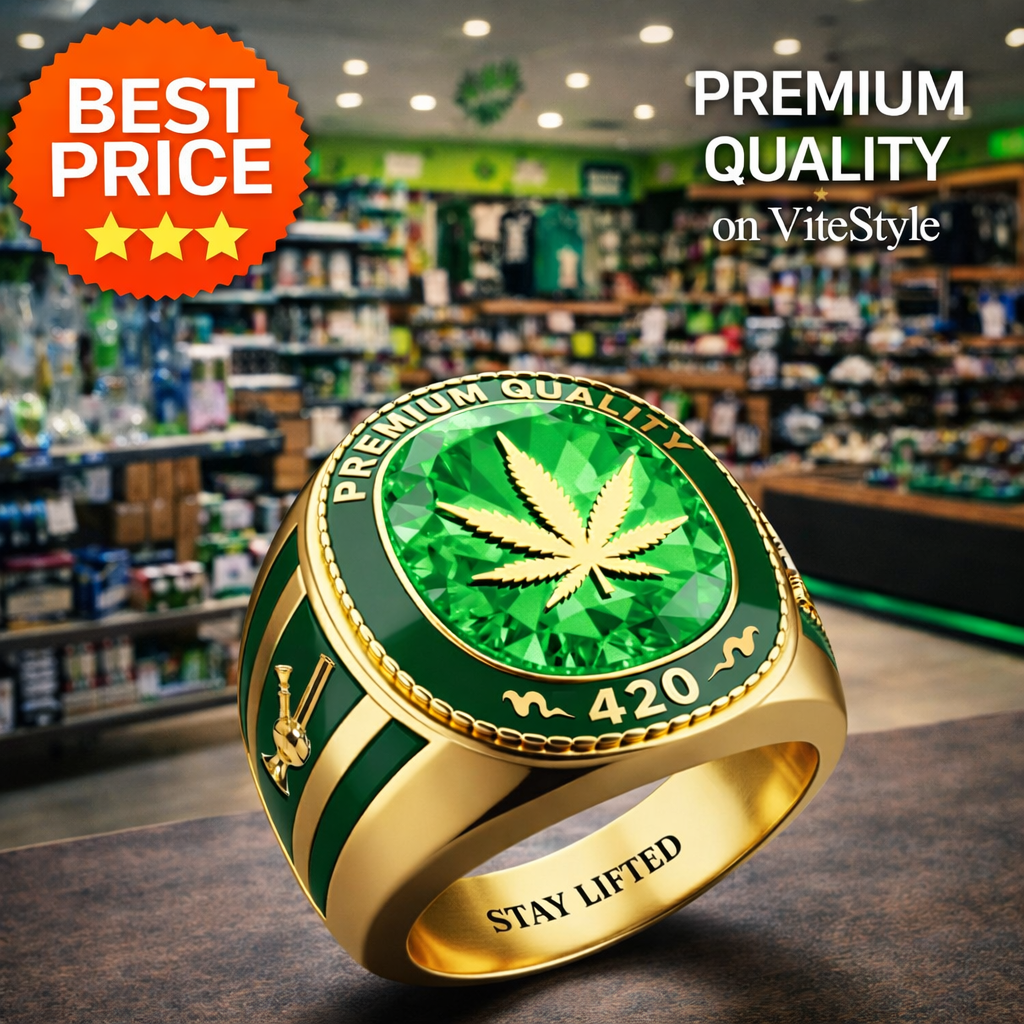 Cannabis Leaf Ring