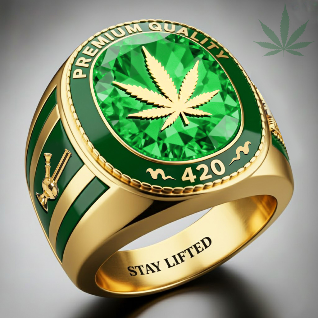 Cannabis Leaf Ring