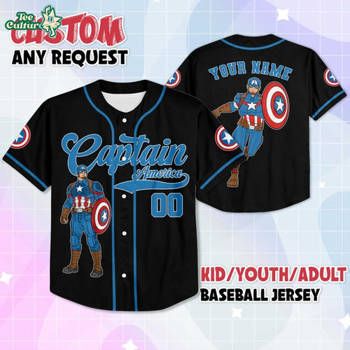Captain America Avengers Encore Baseball Jersey