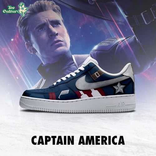 Captain America Marvel Custom Low Top Shoes
