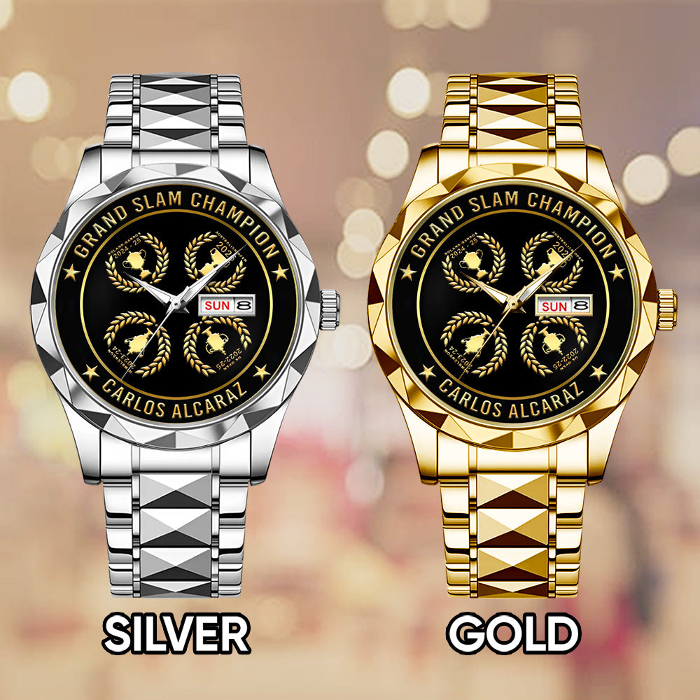 Carlos Alcaraz Grand Slam Champion Alloy Luxury Quartz Watch - GNE4913