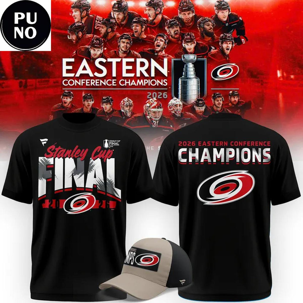 Carolina Hurricanes 2025-26 Eastern Conference Champions Stanley Cup Final T-Shirt