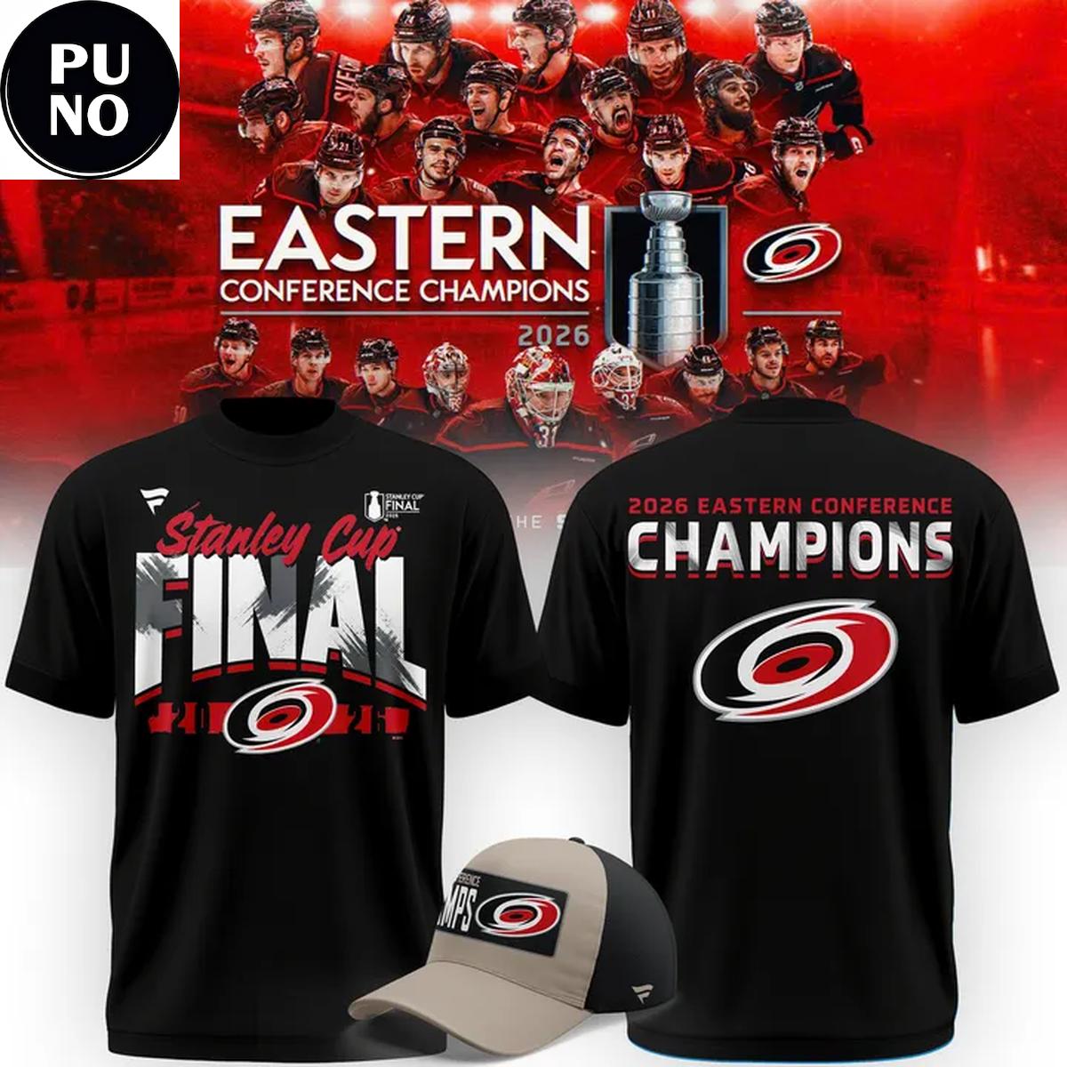 Carolina Hurricanes 2025-26 Eastern Conference Champions Stanley Cup Final T-Shirt