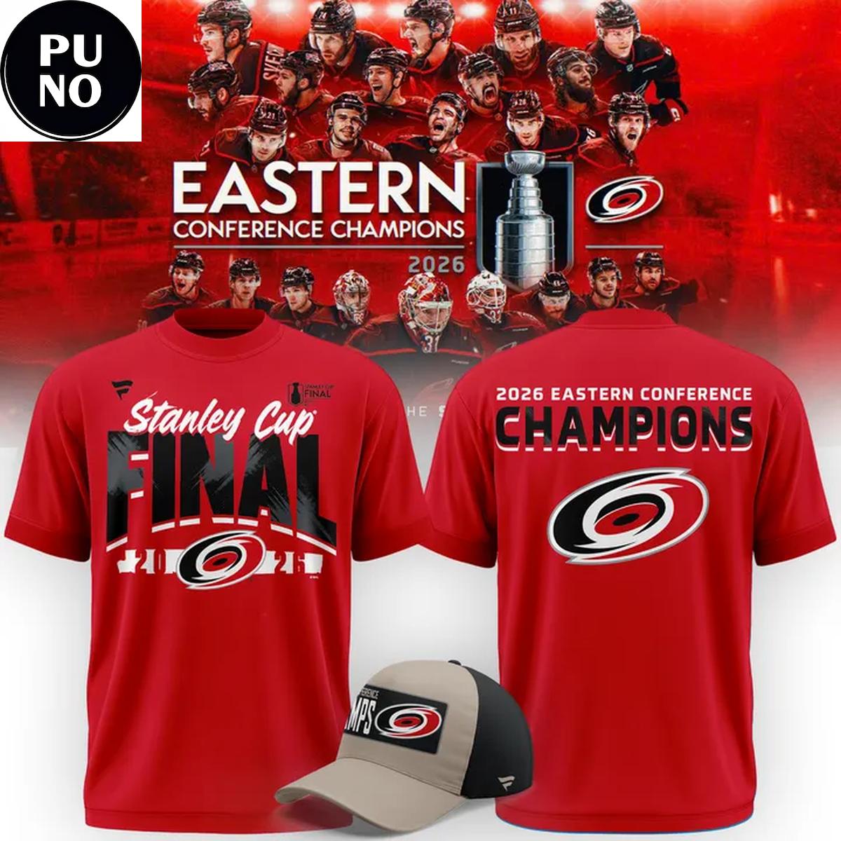 Carolina Hurricanes 2025-26 Eastern Conference Champions Stanley Cup Final T-Shirt
