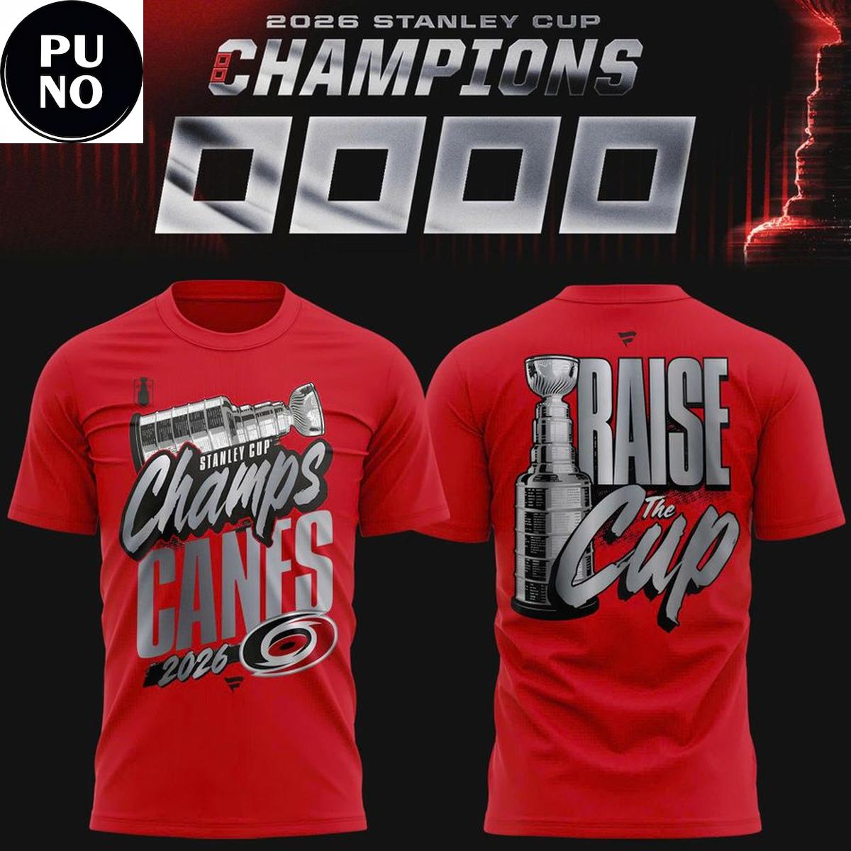 Carolina Hurricanes 2026 Stanley Cup Champions Big & Tall T-Shirt