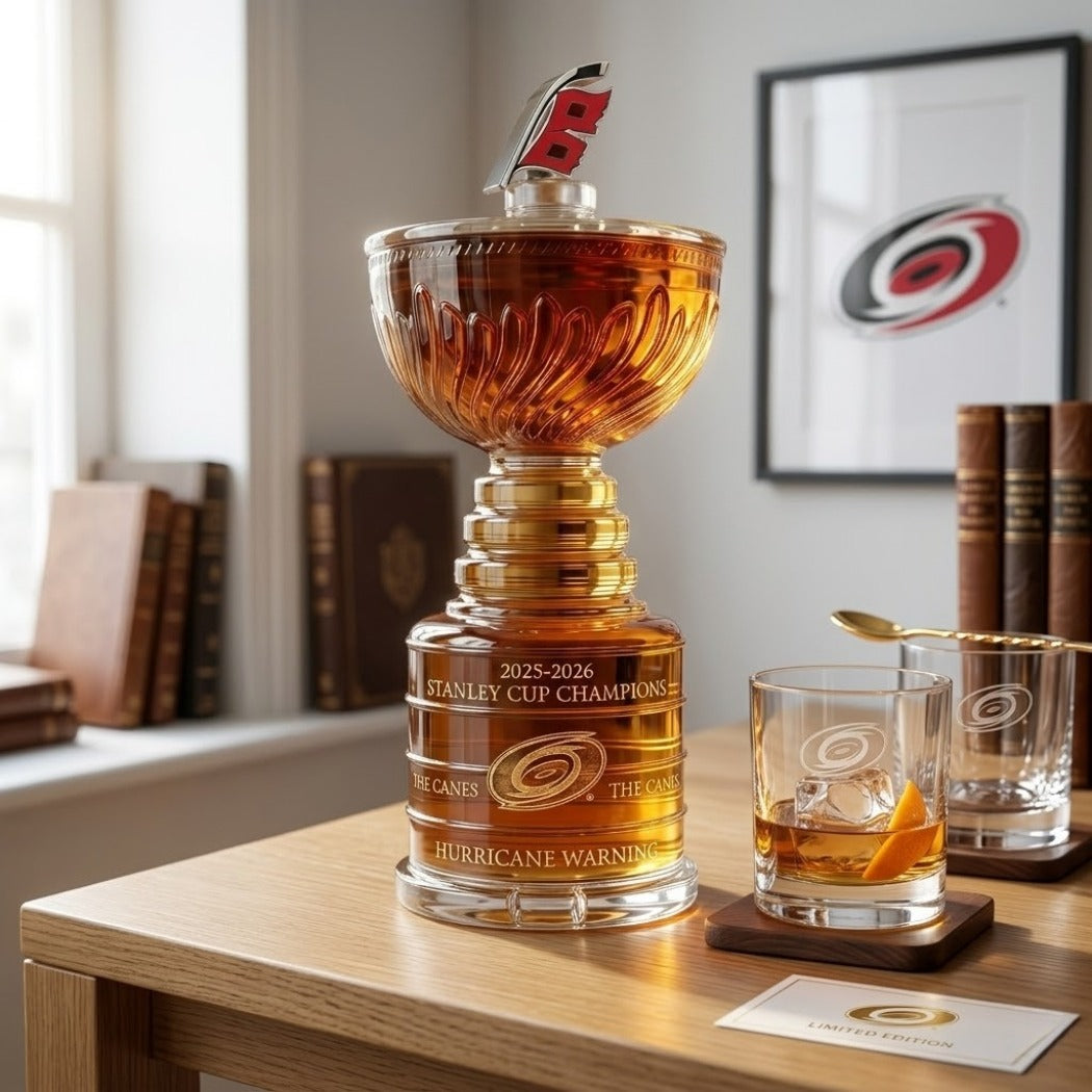 Carolina Hurricanes 2026 Stanley Cup Champions Decanter Bottle