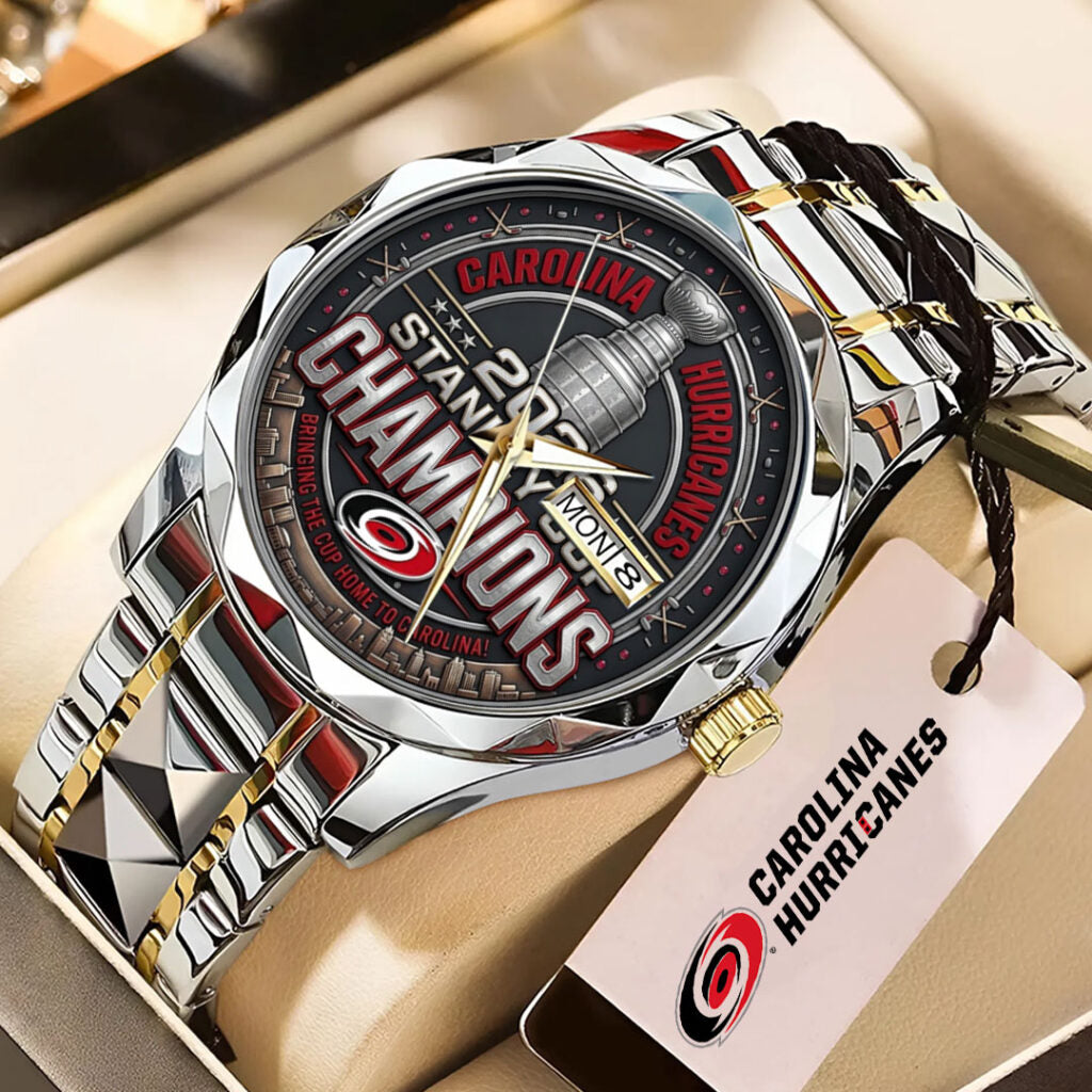 Carolina Hurricanes 2026 Stanley Cup Champions Alloy Luxury Quartz Watch - TMTHU6807