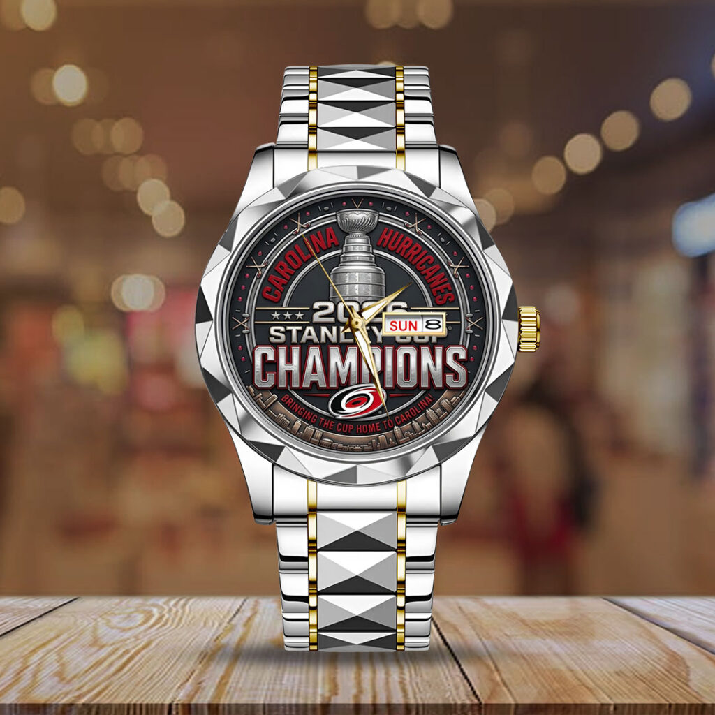 Carolina Hurricanes 2026 Stanley Cup Champions Alloy Luxury Quartz Watch - TMTHU6807