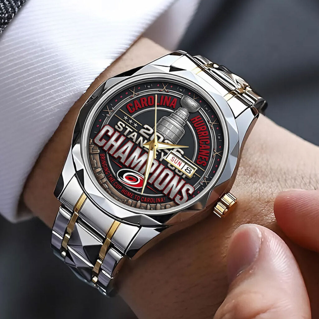 Carolina Hurricanes 2026 Stanley Cup Champions Alloy Luxury Quartz Watch - TMTHU6807