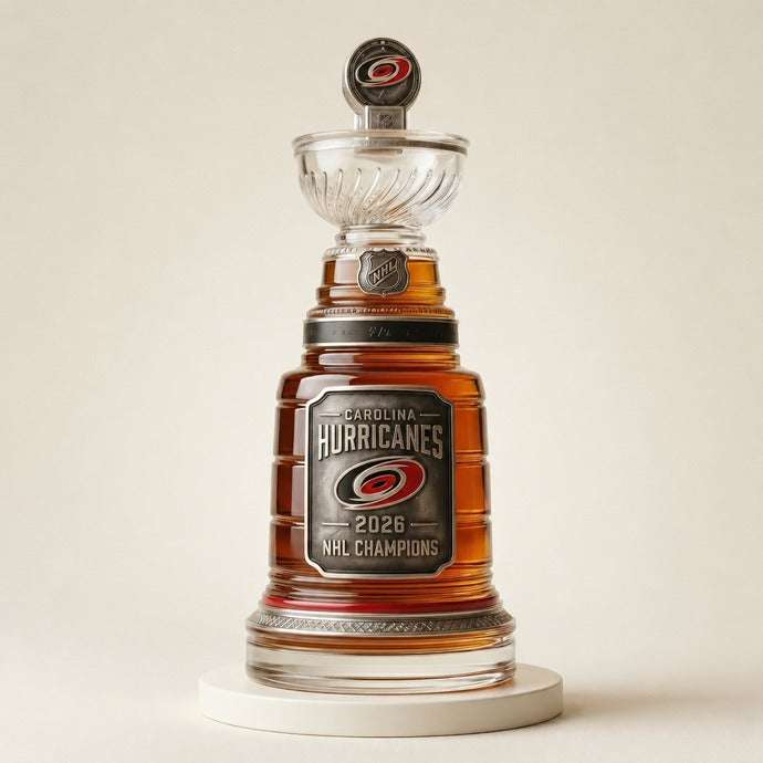 Carolina Hurricanes 2026 Stanley Cup Champions Decanter Bottle