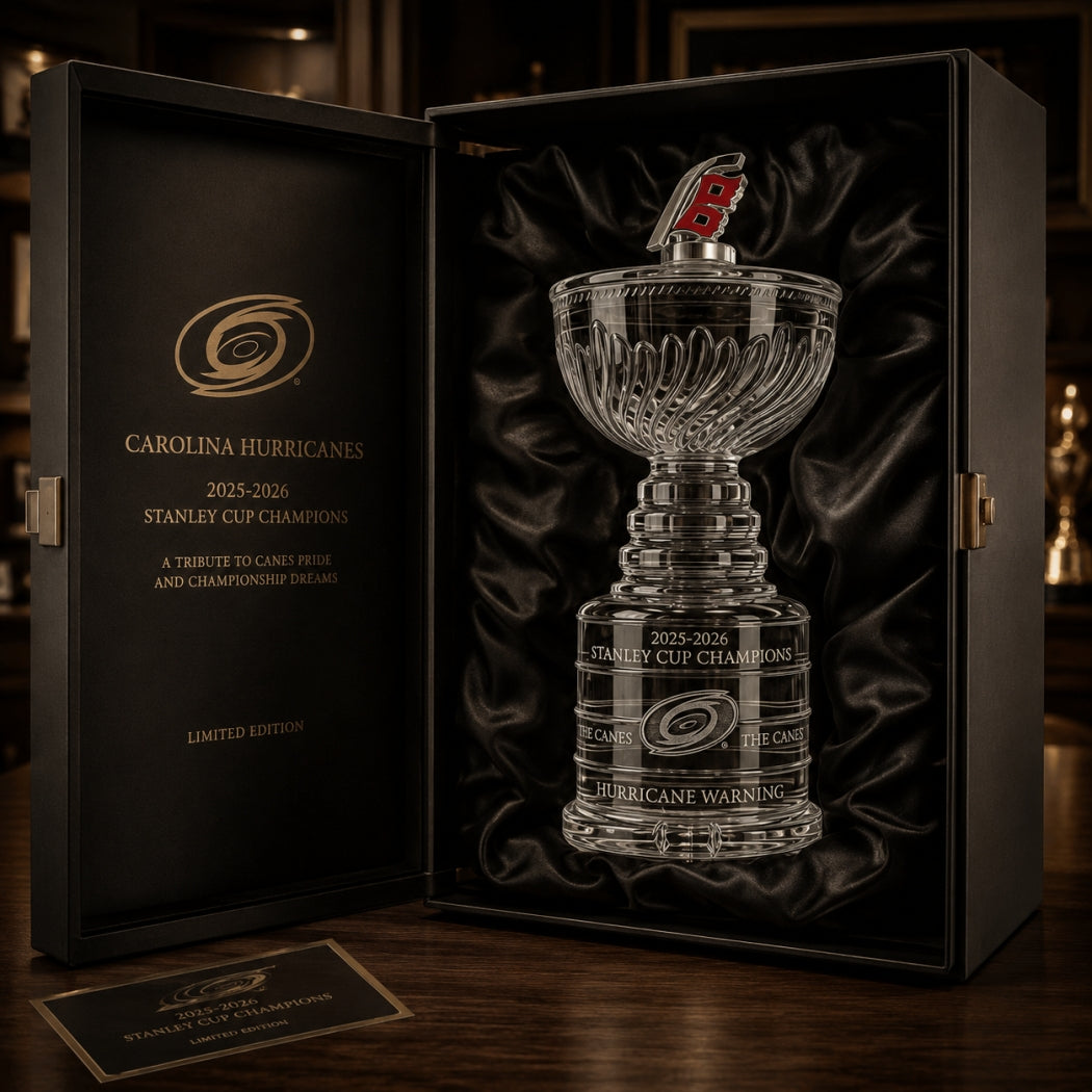Carolina Hurricanes 2026 Stanley Cup Champions Decanter Bottle