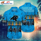 Carolina Panthers Aloha Shirt With Pineapples And Palms