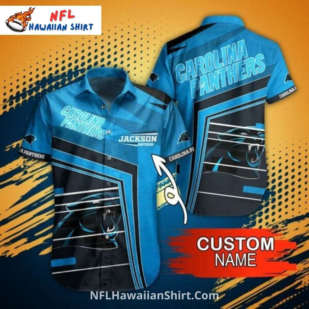 Carolina Panthers Custom Name Aloha Shirt – Personalized Hawaiian Shirt