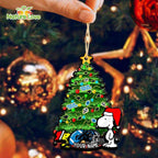 Carolina Panthers Snoopy Peanuts Custom Christmas Ornament Xmas Tree Decorations