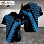 Carolina Panthers Striped Pattern Hawaiian Shirt