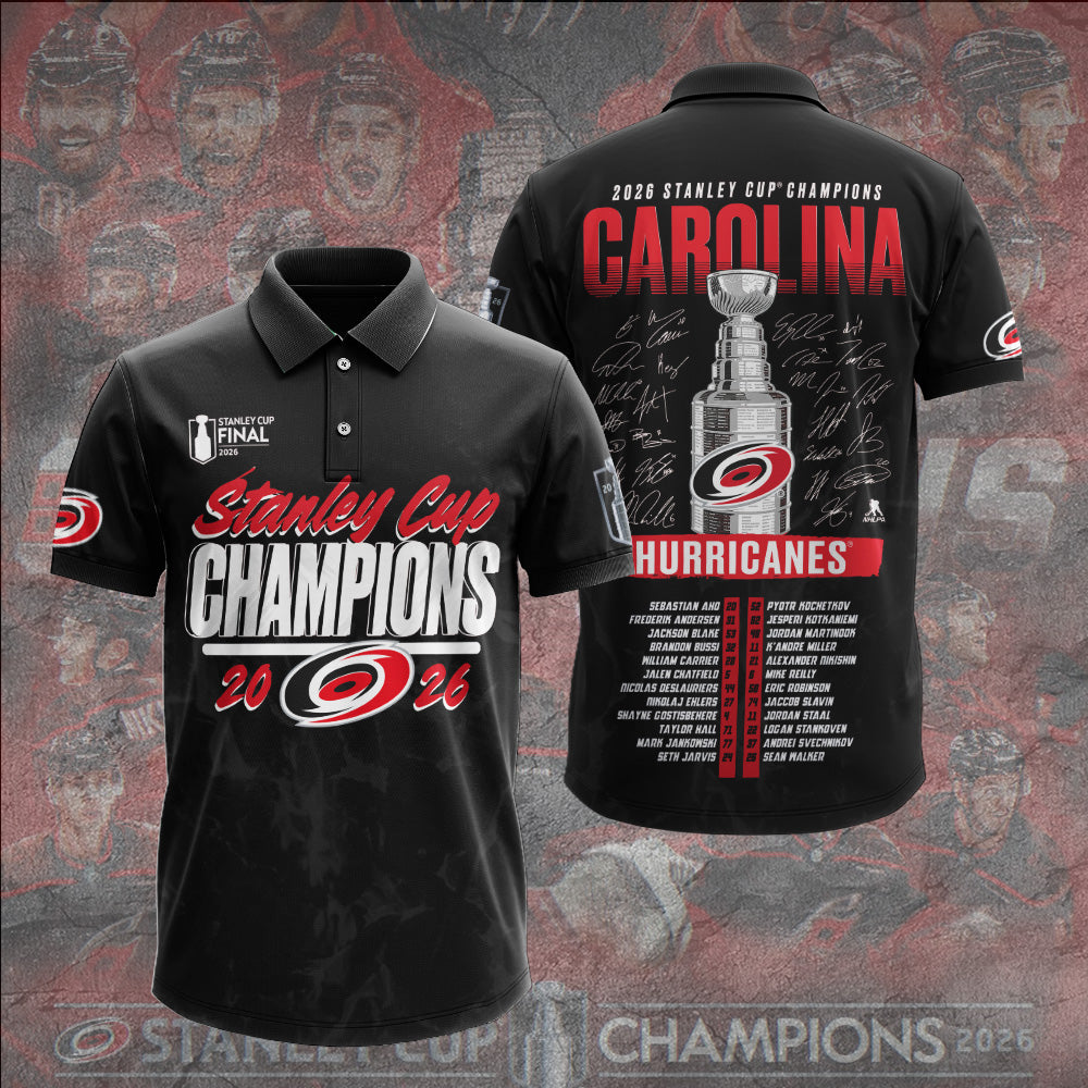 Carolina Hurricanes 2026 Stanley Cup Champions 3D Apparel – GNE7197