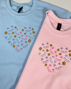 Cat Face Embroidered Sweatshirt