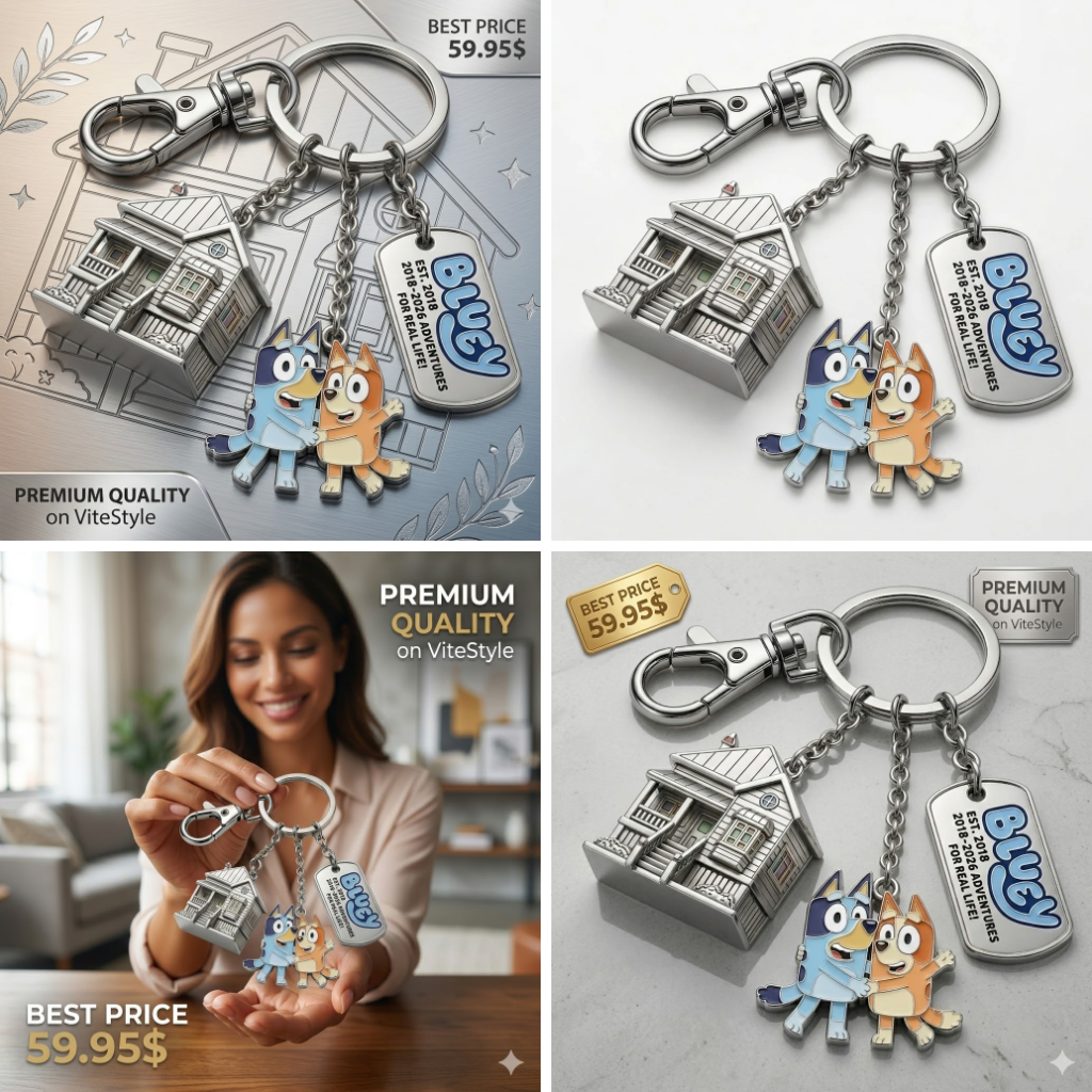 Bluey 8th Anniversary Limited Edition Keychain