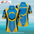 Chargers Aloha Shirt With Dynamic Armor-Inspired Design And Logo