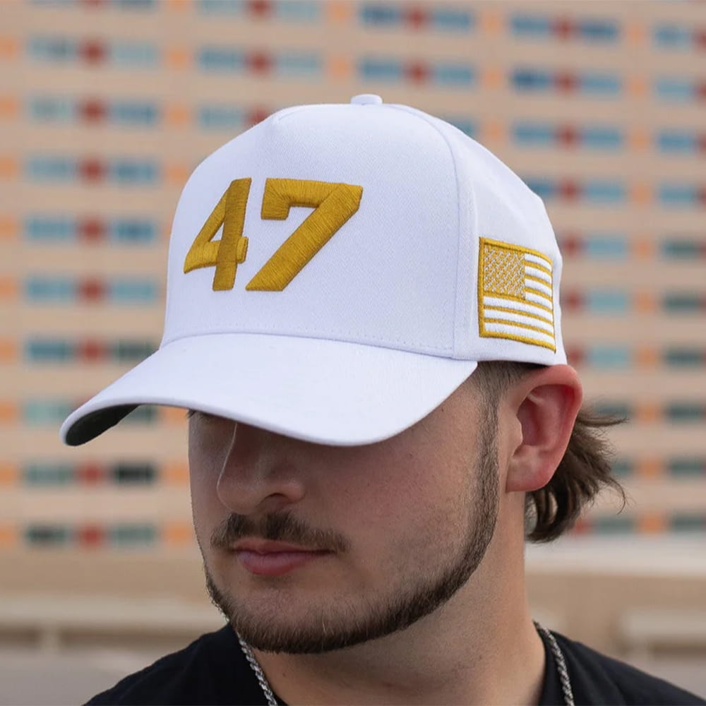 Charlie Kirk 47 White Hat