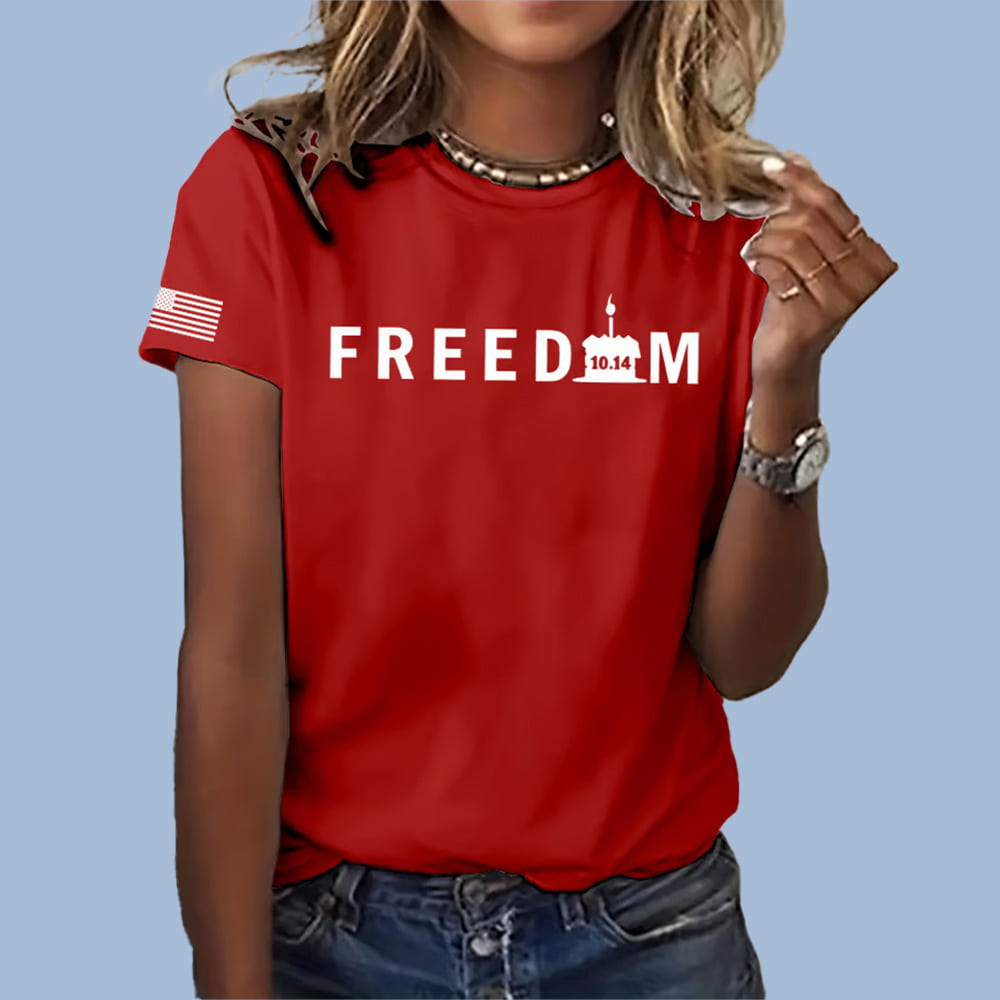 Charlie Kirk Freedom Birthday Red Shirt