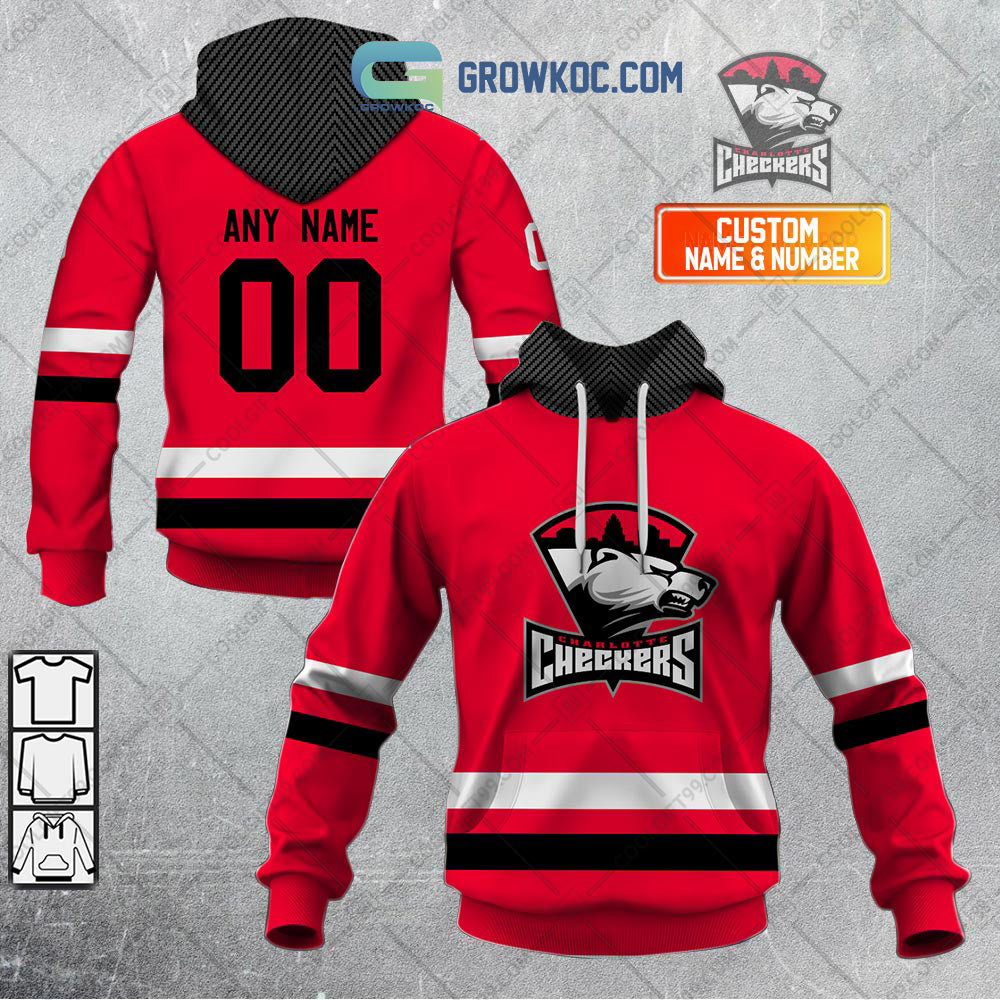 Charlotte Checkers AHL Color Home Jersey Personalized Hoodie T Shirt