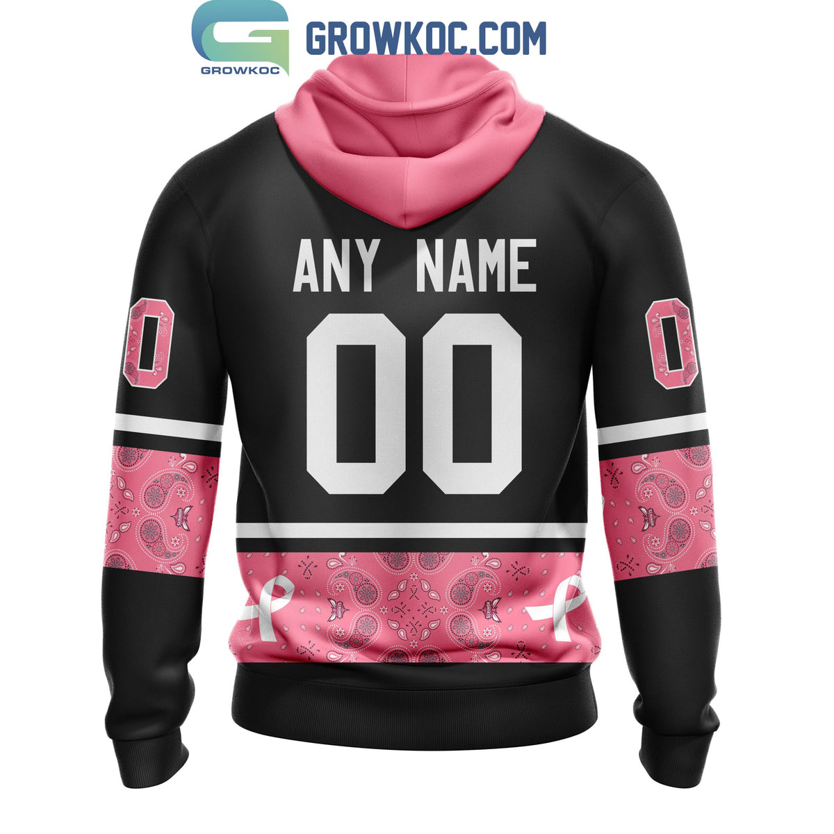Charlotte Hornets NBA Special Design Paisley Design We Wear Pink Breast Cancer Personalized Hoodie T Shirt