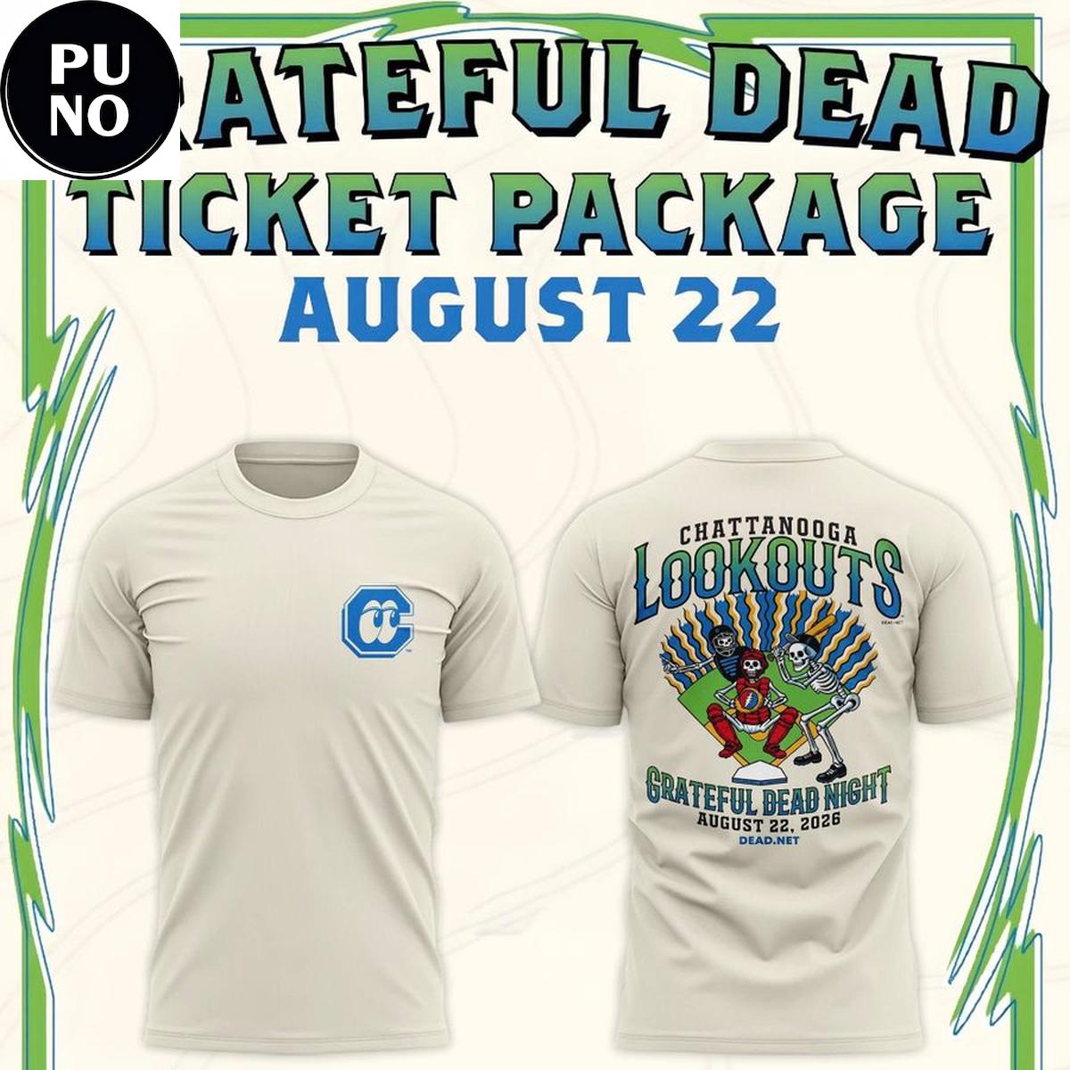 Chattanooga Lookouts Grateful Dead Night 2026 T-Shirt