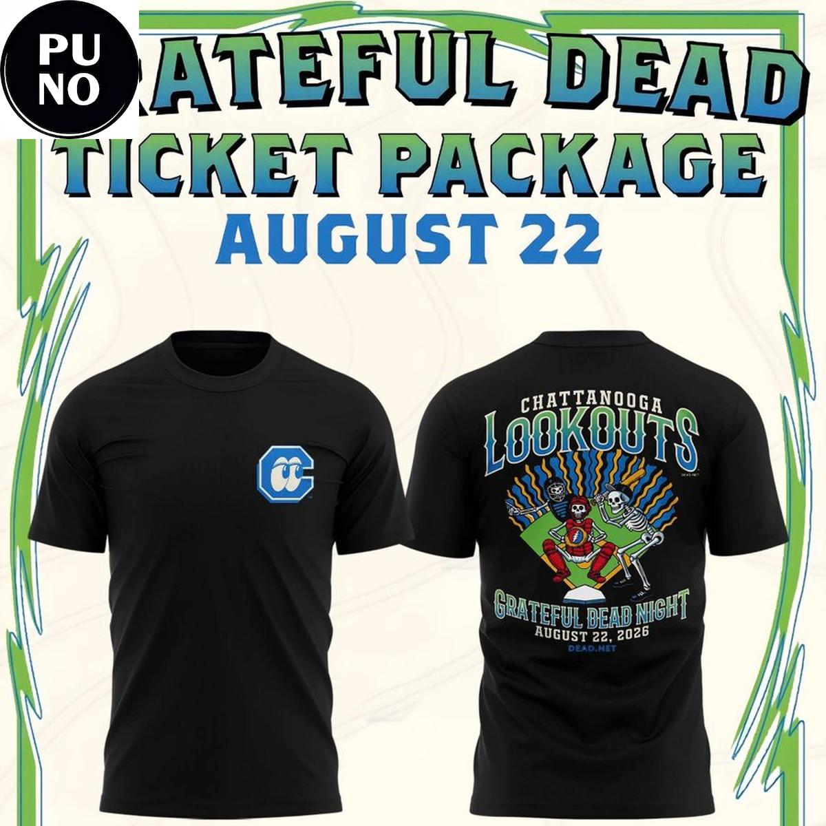 Chattanooga Lookouts Grateful Dead Night 2026 T-Shirt