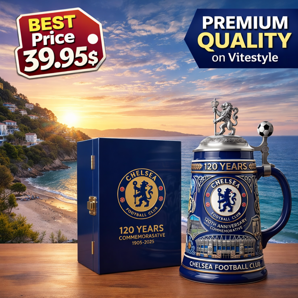 Chelsea Football Club 120th Anniversary Commemorative Beer Stein Cup