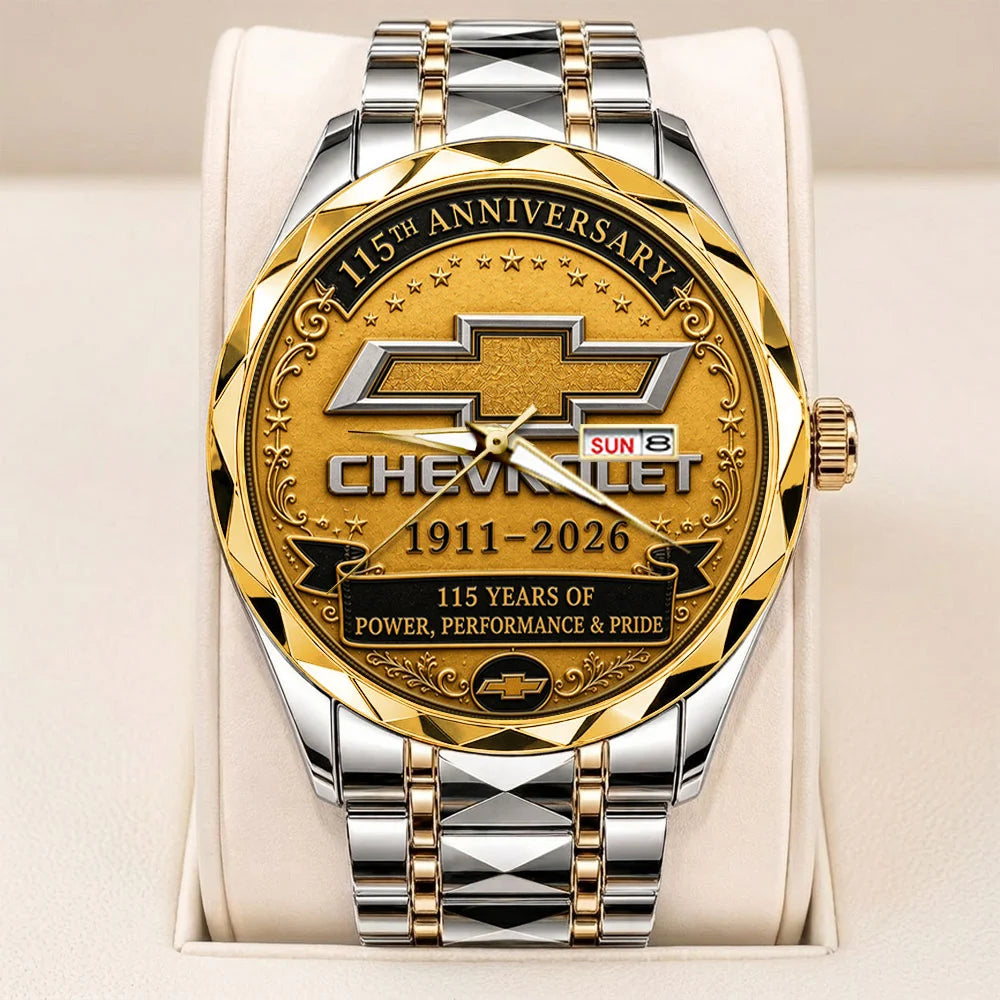 Chevrolet 115th Anniversary Alloy Luxury Quartz Watch - TANTN24929