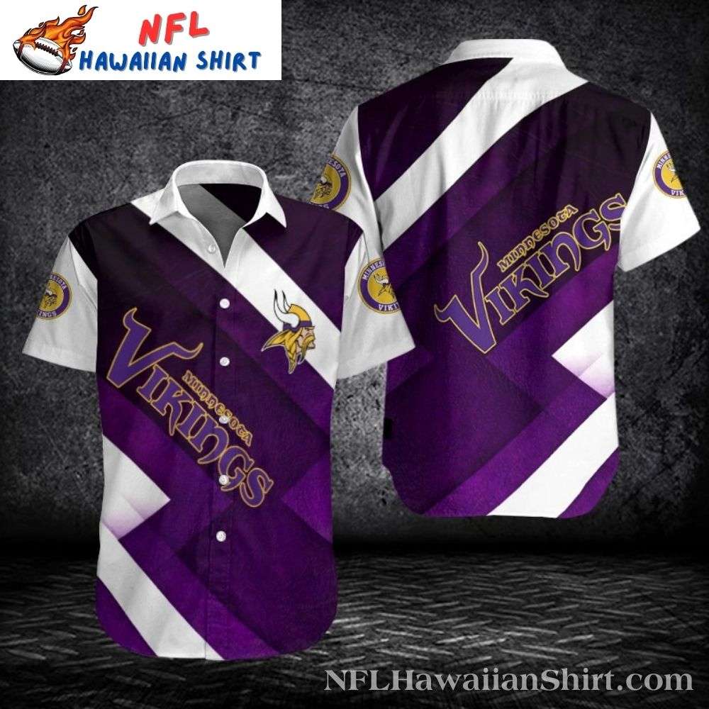 Chevron Charge Minnesota Vikings Hawaiian Shirt