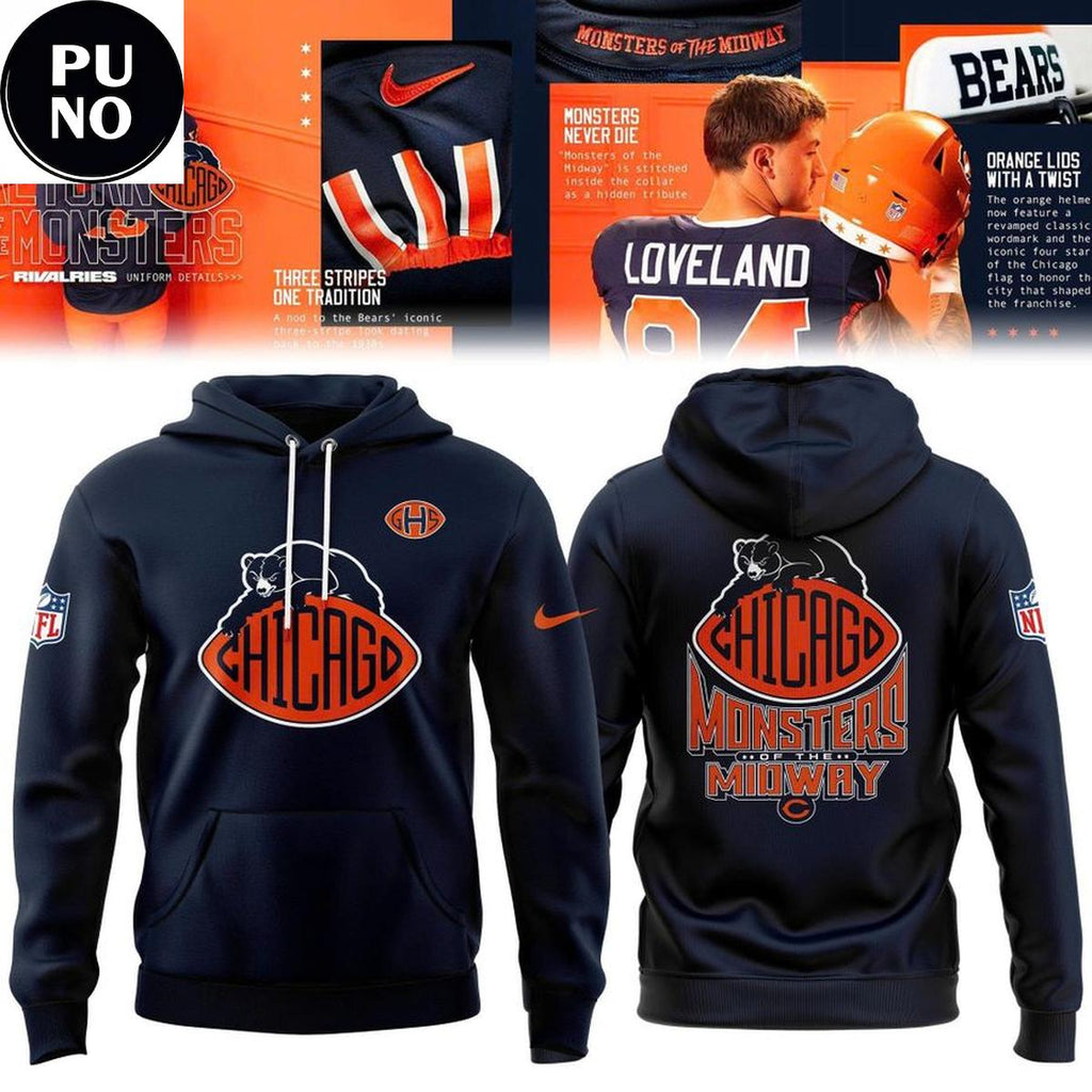 Chicago Bears 2026 Monsters of the Midway Hoodie T-Shirt