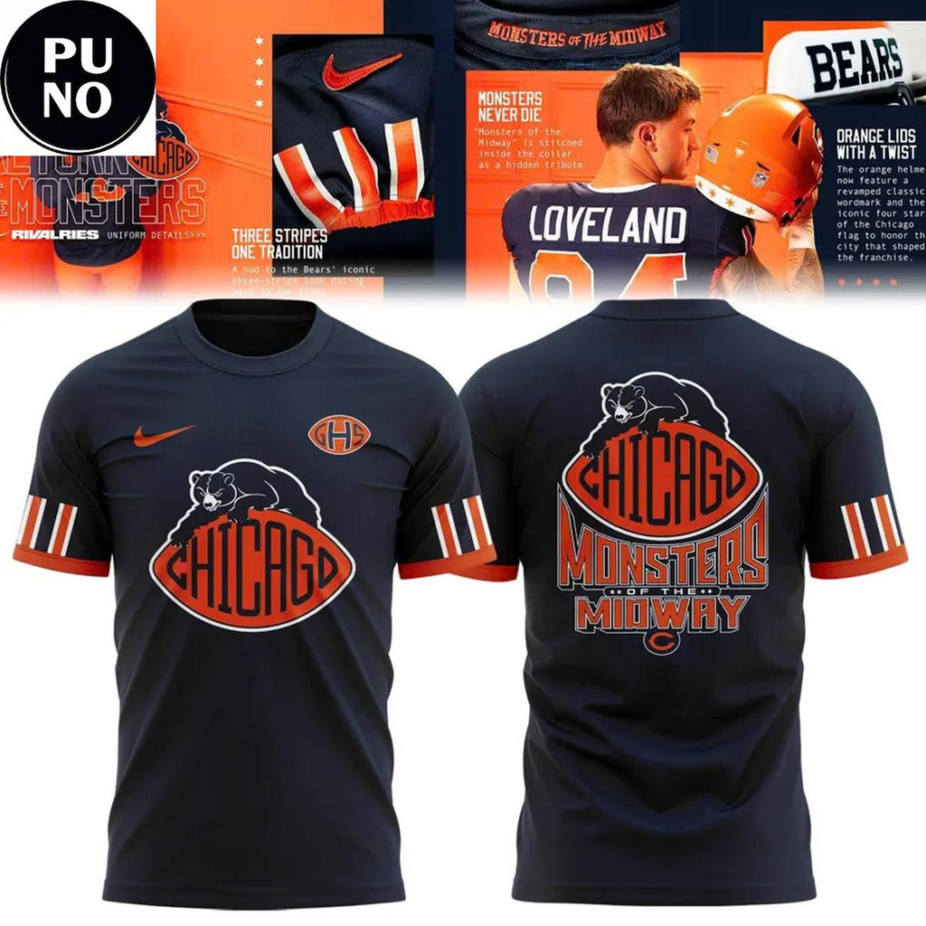 Chicago Bears 2026 Monsters of the Midway Hoodie T-Shirt
