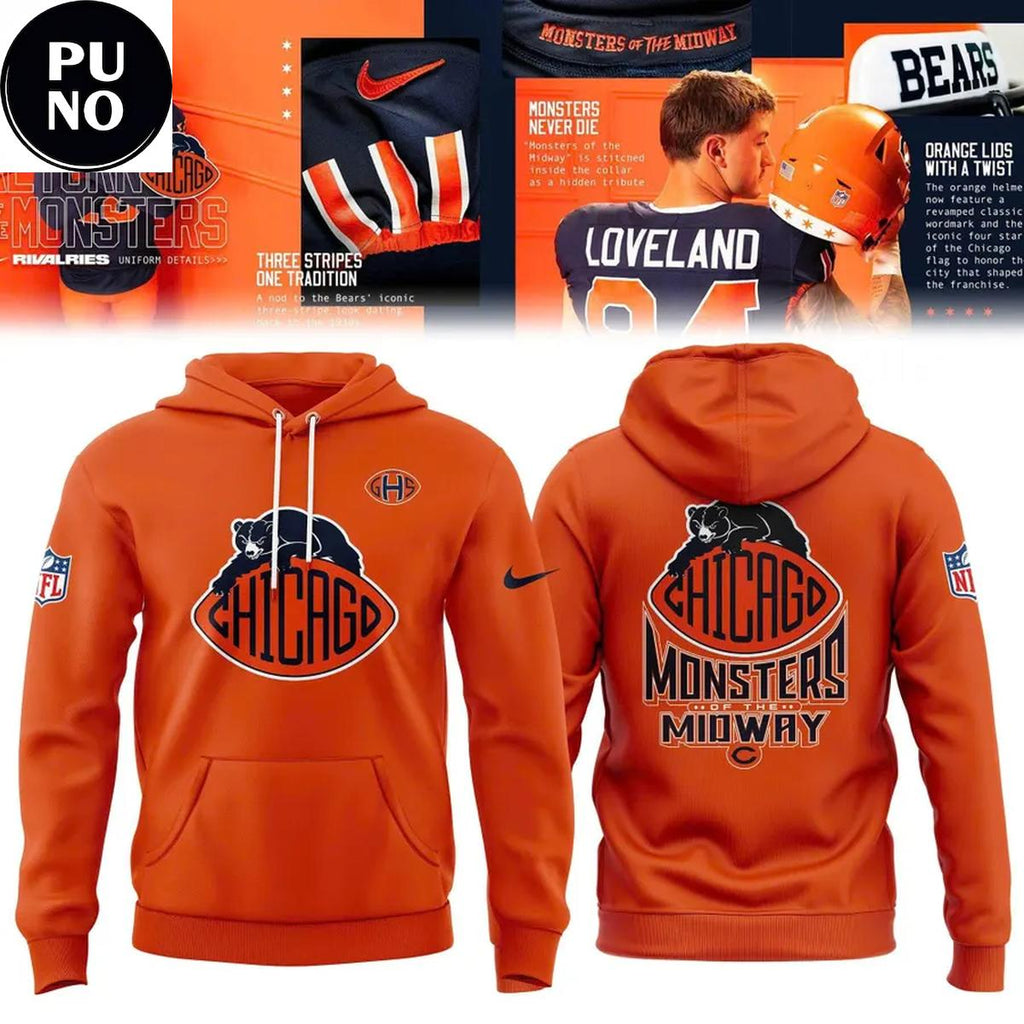 Chicago Bears 2026 Monsters of the Midway Hoodie T-Shirt