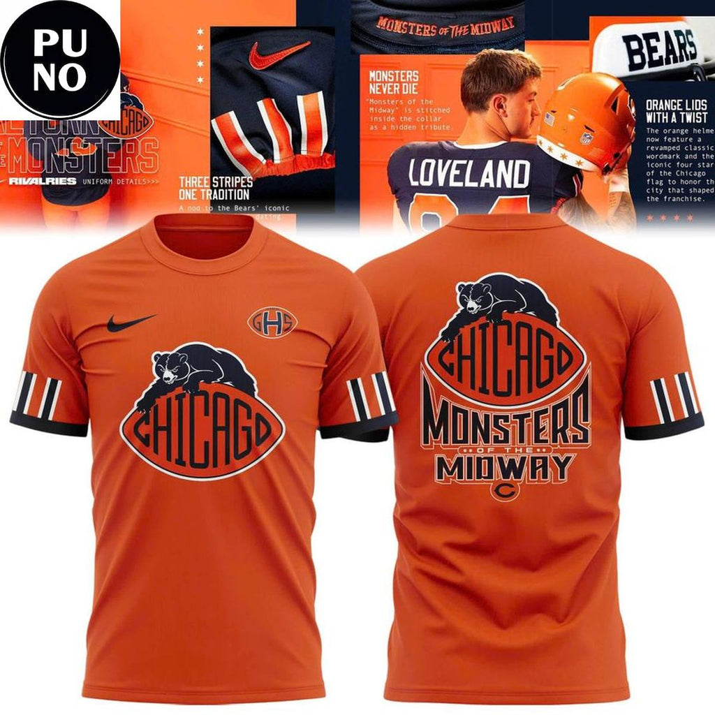 Chicago Bears 2026 Monsters of the Midway Hoodie T-Shirt