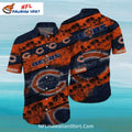 Chicago Bears Aloha Shirt With Palm Tree And Vintage Look