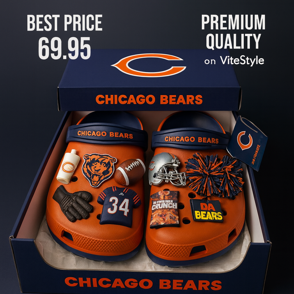 Chicago Bears Croc Charms 2025