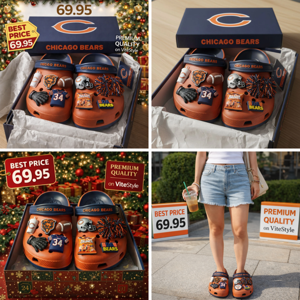 Chicago Bears Crocband Charms Crocs 2026