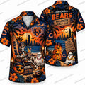 Chicago Bears Ghost Stadium Halloween Hawaiian Shirt