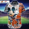 Chicago Bears Hawaiian Shirt Featuring Classic Cartoon Character