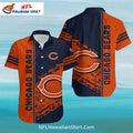Chicago Bears Hawaiian Shirt With Bold Stripe Pattern
