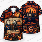 Chicago Bears Horror Team Ensemble Halloween Hawaiian Shirt