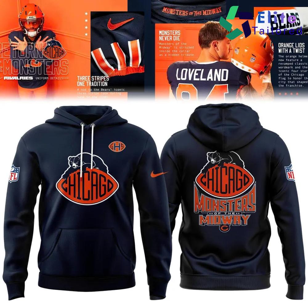 Chicago Bears Monsters of the Midway Rivalries Pullover Hoodie