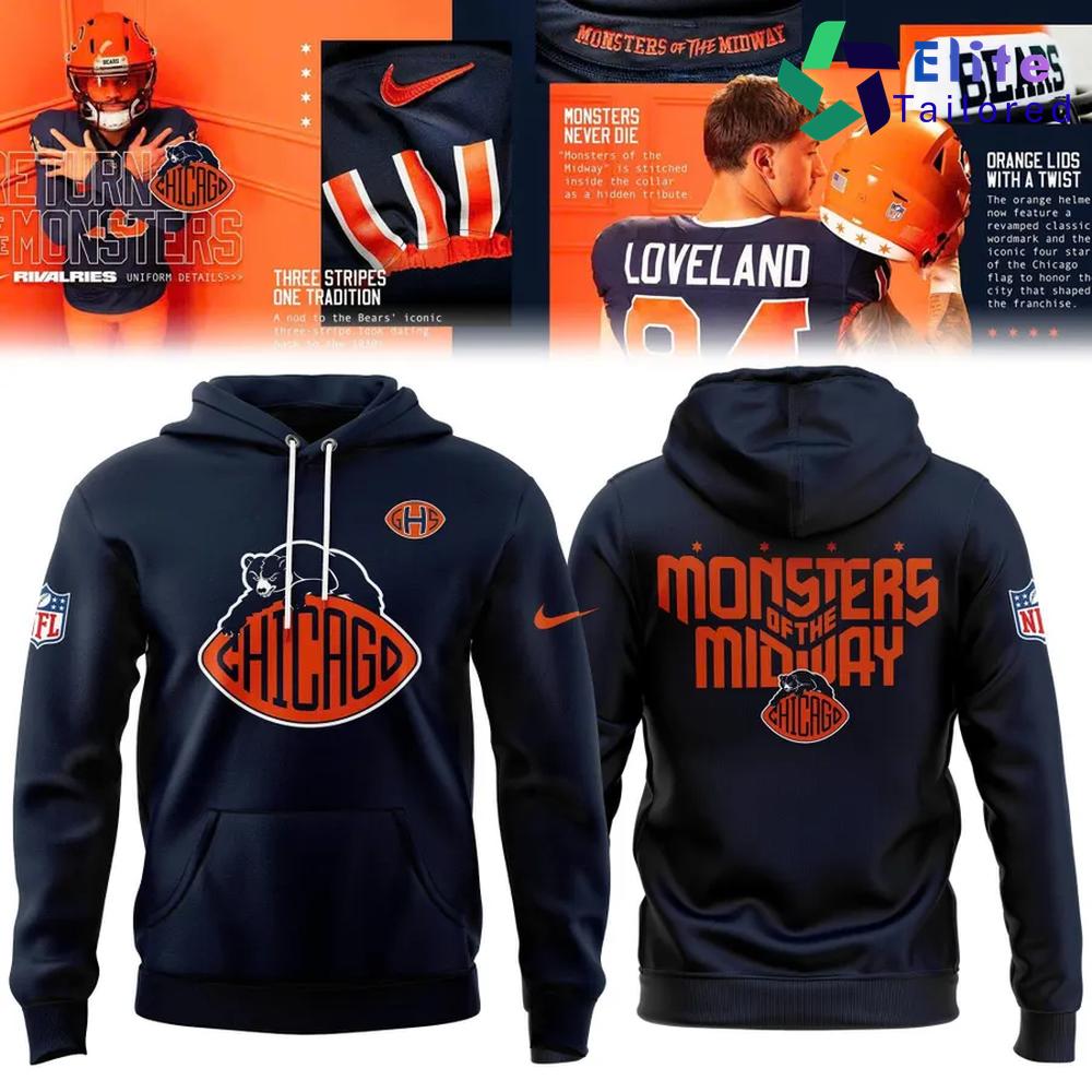Chicago Bears Monsters of the Midway Rivalries Pullover Hoodie