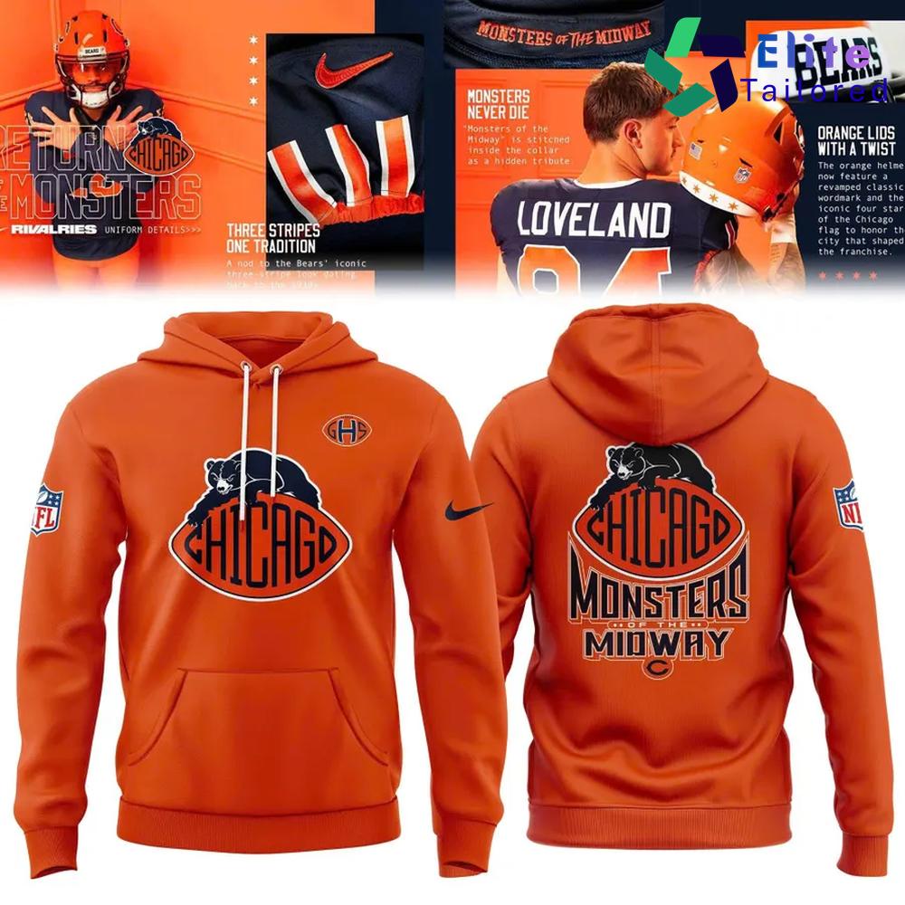 Chicago Bears Monsters of the Midway Rivalries Pullover Hoodie