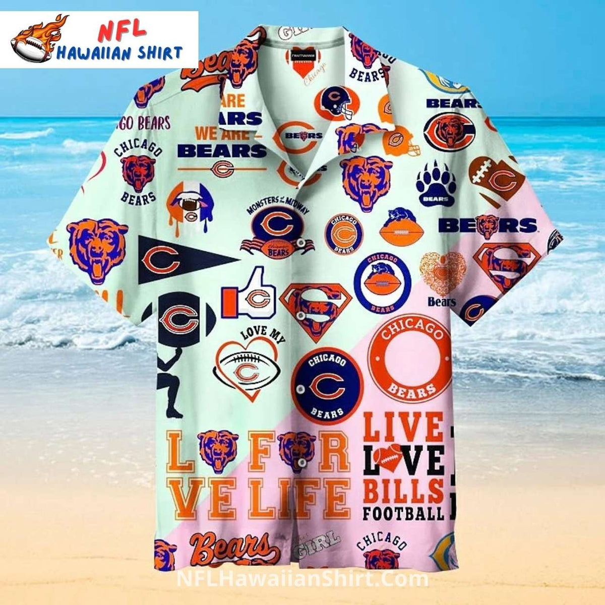 Chicago Bears Multi-Logo Fanatic Shirt