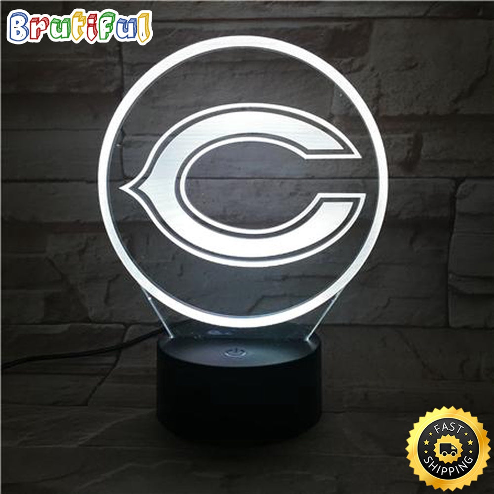 Chicago Bears Night Light Sports 3D Illusion LED Lamp